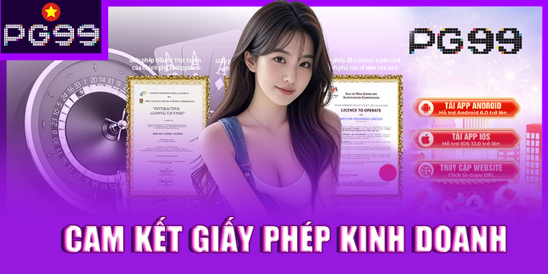 Những cam kết mà giấy phép kinh doanh PG99 đem lại